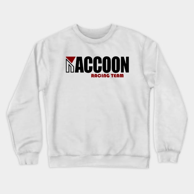 Raccoon Racing Crewneck Sweatshirt by goast